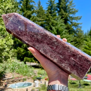 5.09 lb Red Aventurine Obelisk Pillar Tower Point Wand Column Generator