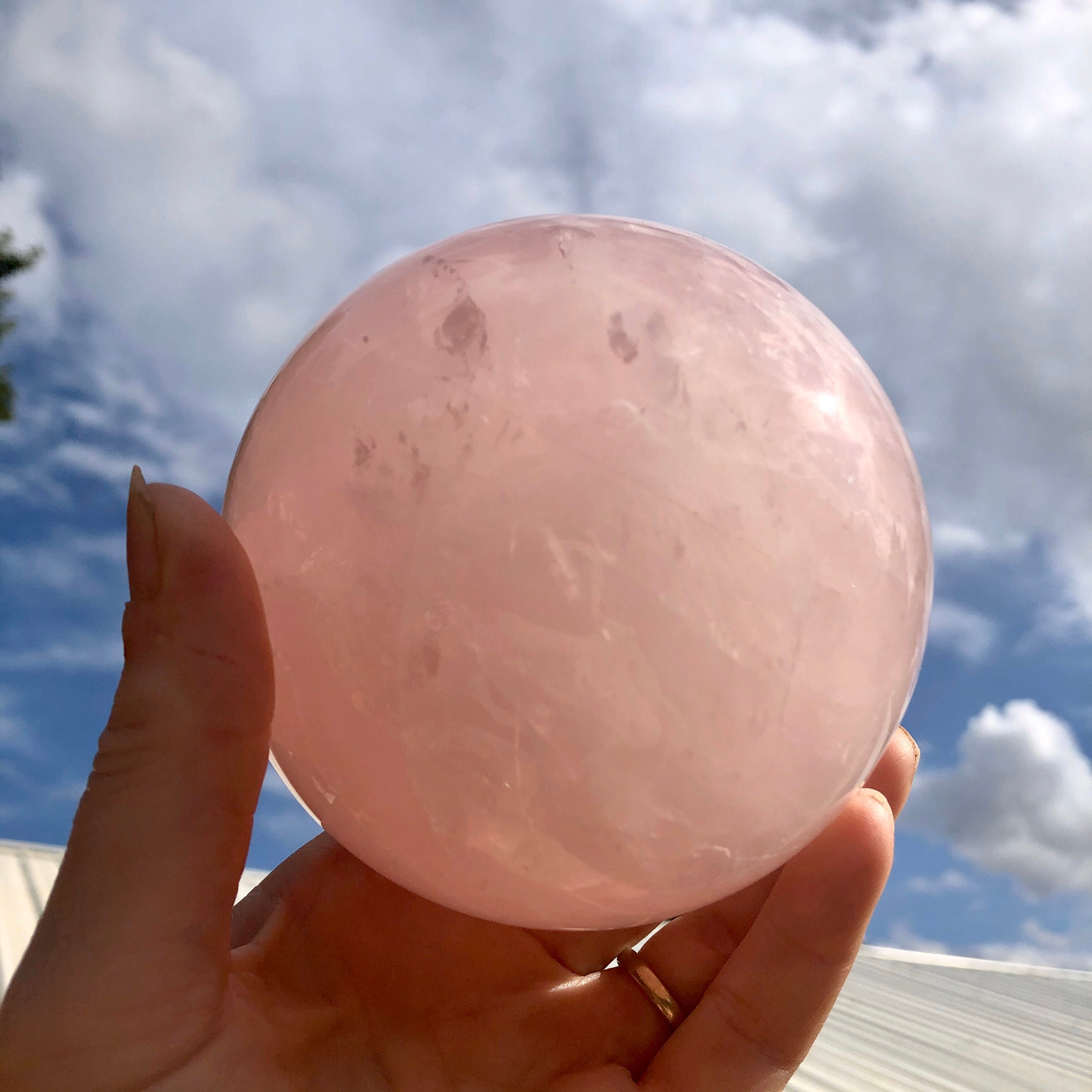 93mm Large Rose Quartz Sphere Specimen