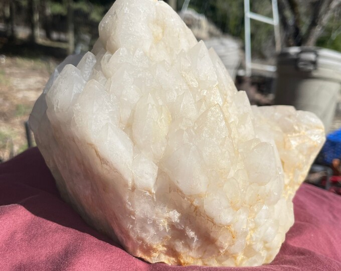 5.86 lb Candle Quartz aka Pineapple Quartz Crystal Cluster Mineral Display Specimen