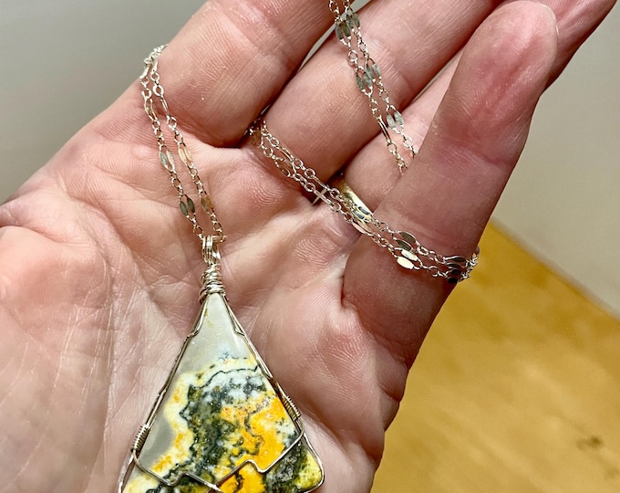 Jasper and Sterling Silver Necklace