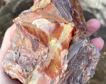 Old Stock Oregon Opal on Rhyolite Jasper Mineral Display Specimen 1.59 lbs