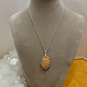 Petrified Palm Wood and Sterling Silver Necklace