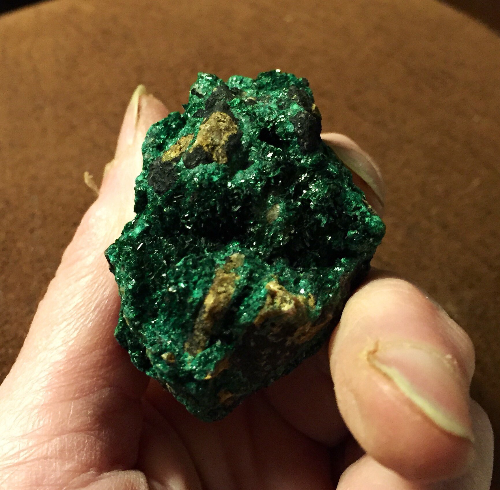 Druzy Malachite crystal Specimen