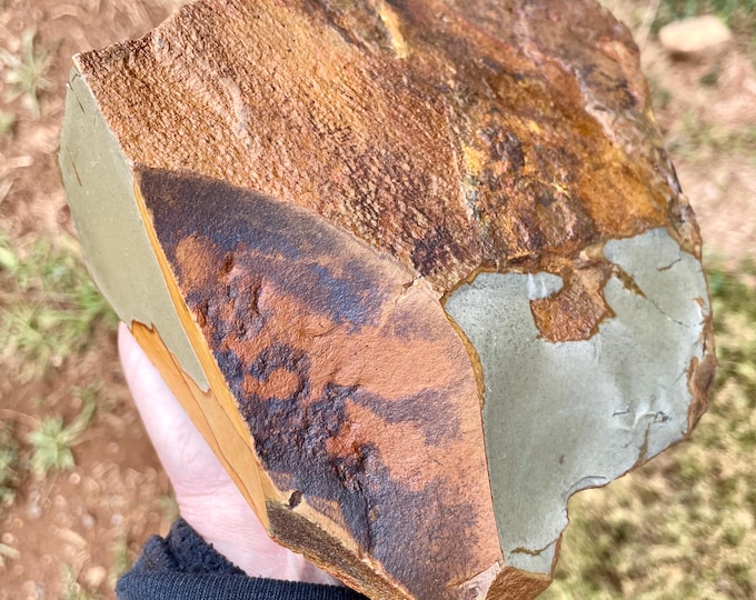 Owyhee Blue Mustang Picture Jasper Rough Lapidary Stone 4.2 lbs
