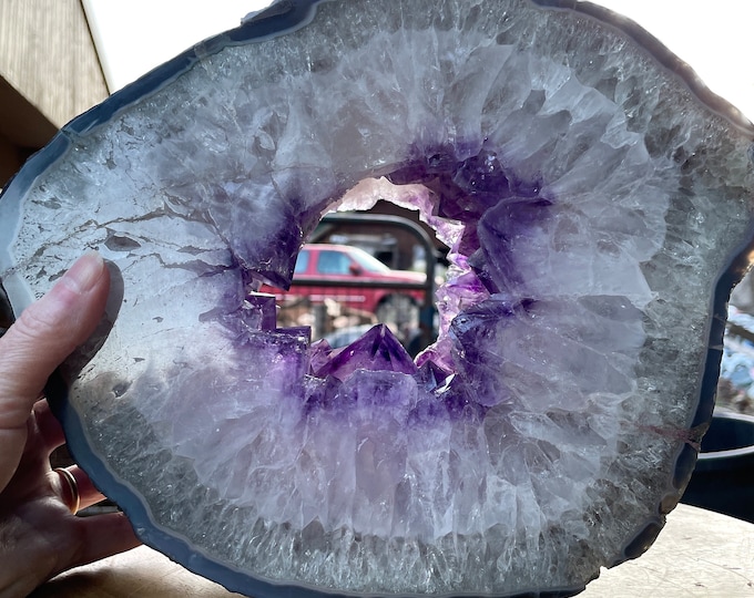 16.56 lb Large Amethyst Crystal Cluster Mineral Display Specimen