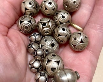 Sterling Silver Vintage Ethnic Beads 16