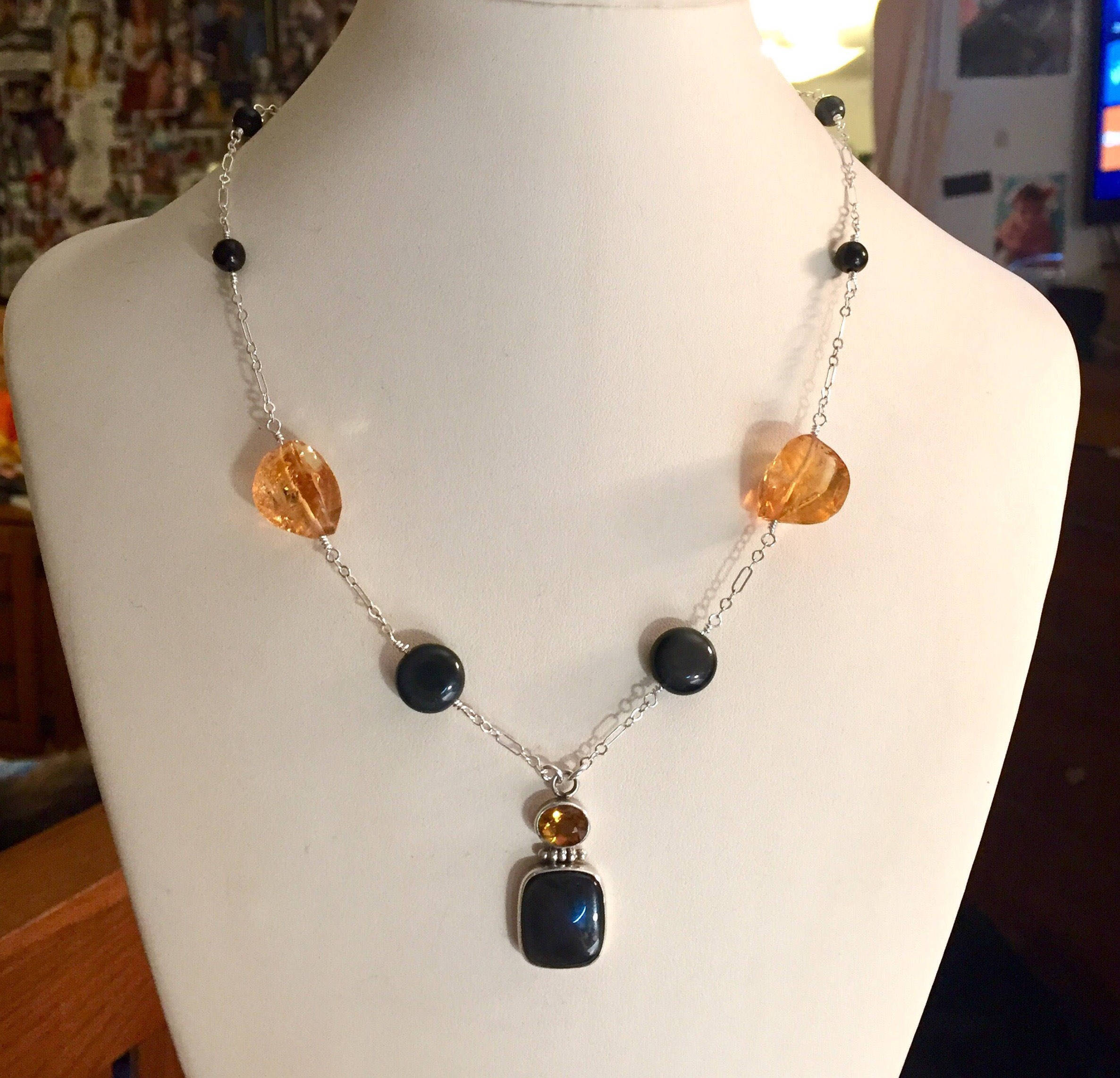 rainbow obsidian necklace rainbow obsidian necklace
