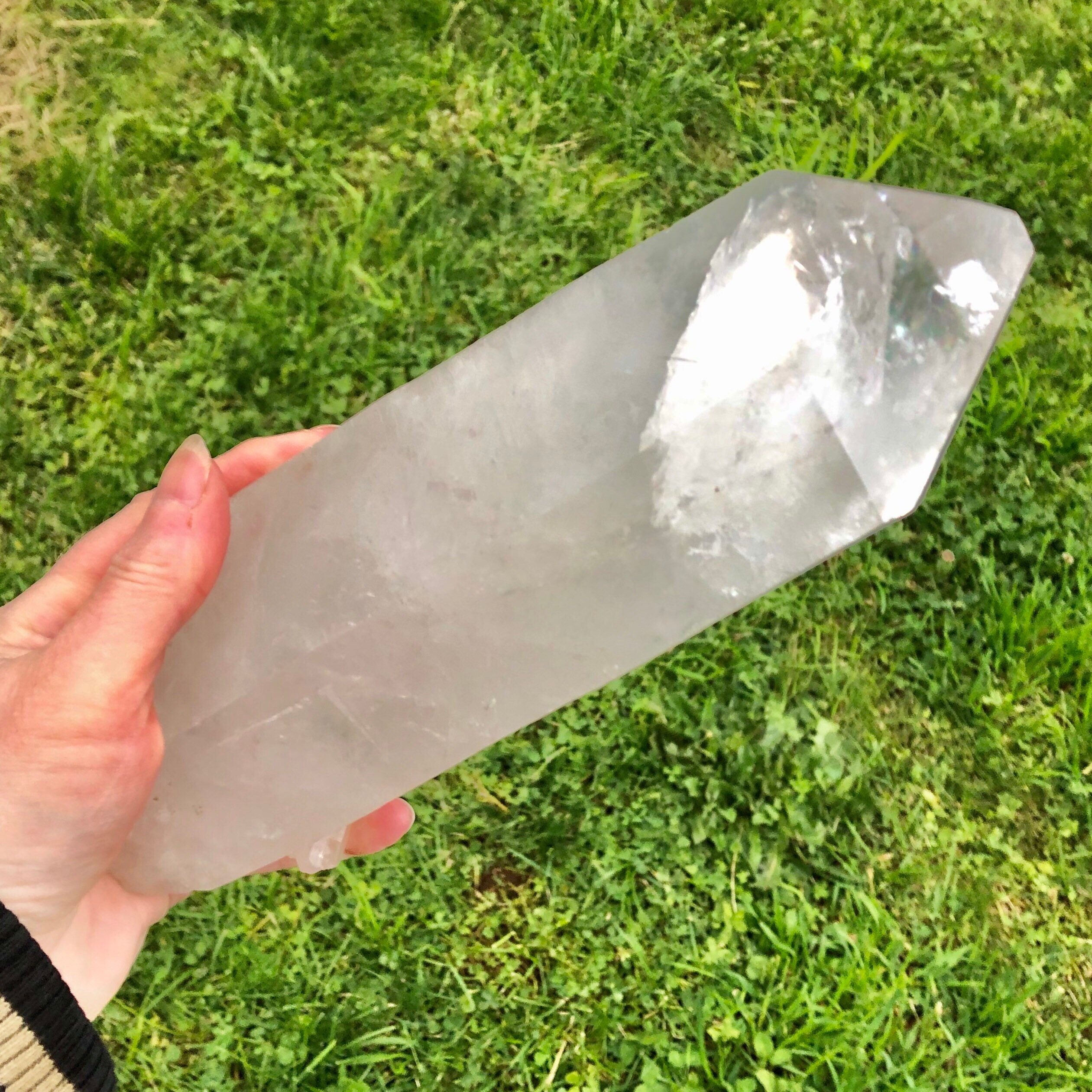 2082g Large Quartz Crystal Point Mineral Display Specimen
