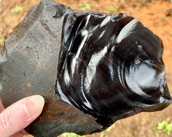 Silver Banded Obsidian Rough Lapidary Specimen 2.51 lbs