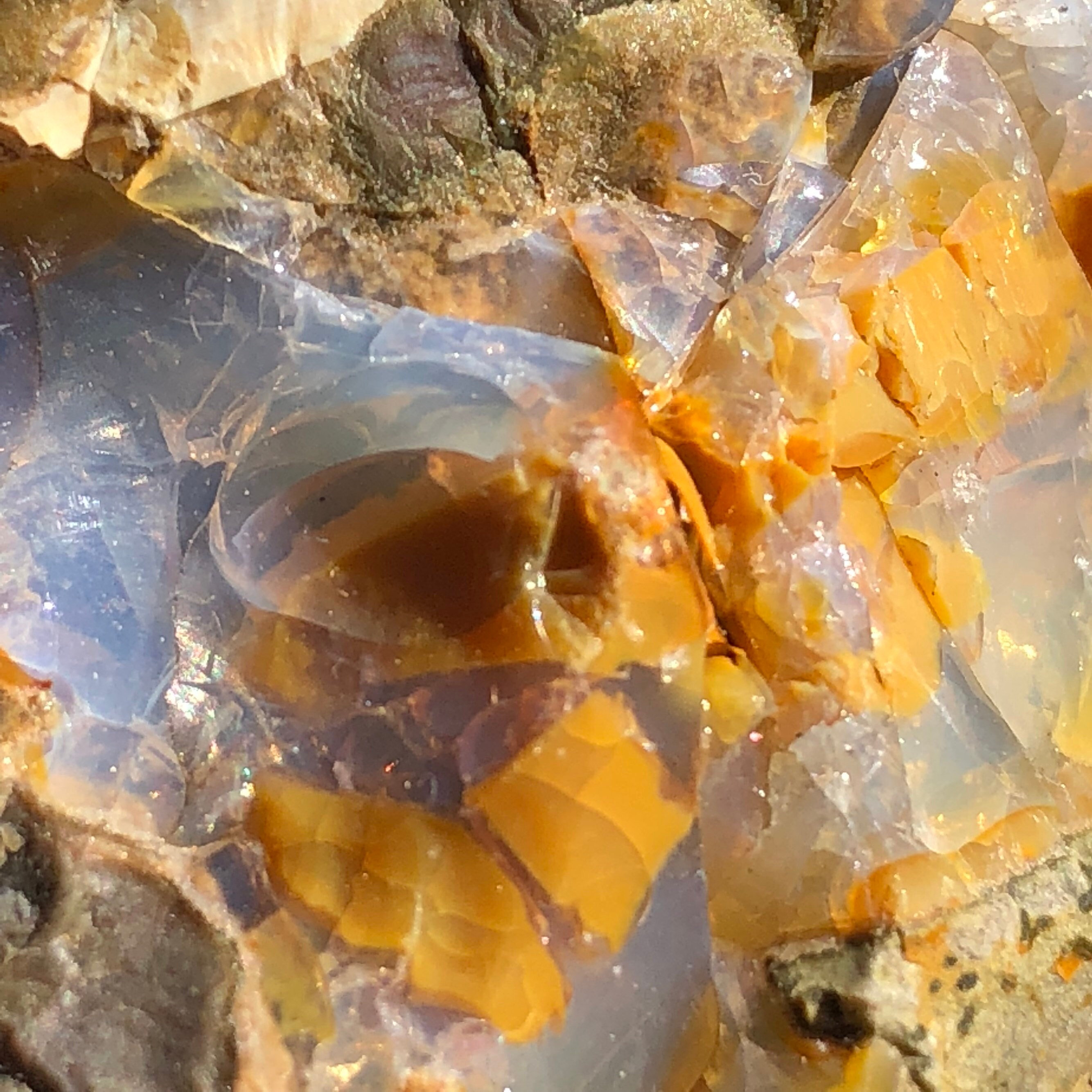 Large Oregon Opal in Rhyolite Jasper Specimen