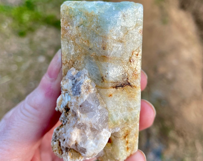 Aquamarine Crystal Mineral Display Specimen 140 grams