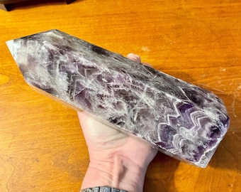 4.48 lbs Dream Amethyst Obelisk Pillar Tower Point Wand Column Generator