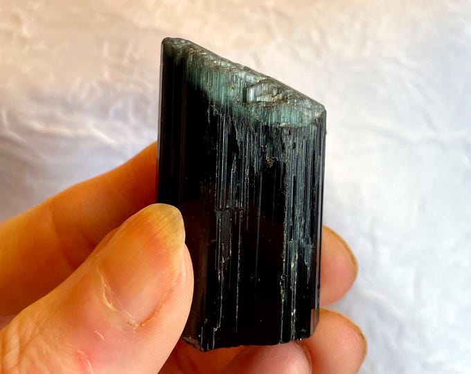 43.12g Blue Cap Tourmaline Crystal Mineral Specimen