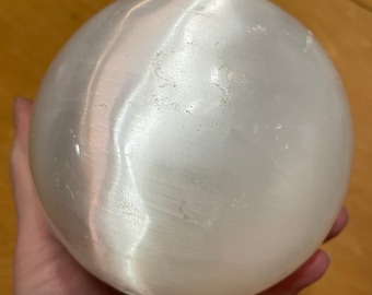 110mm Selenite Sphere Orb Ball Mineral Display Specimen