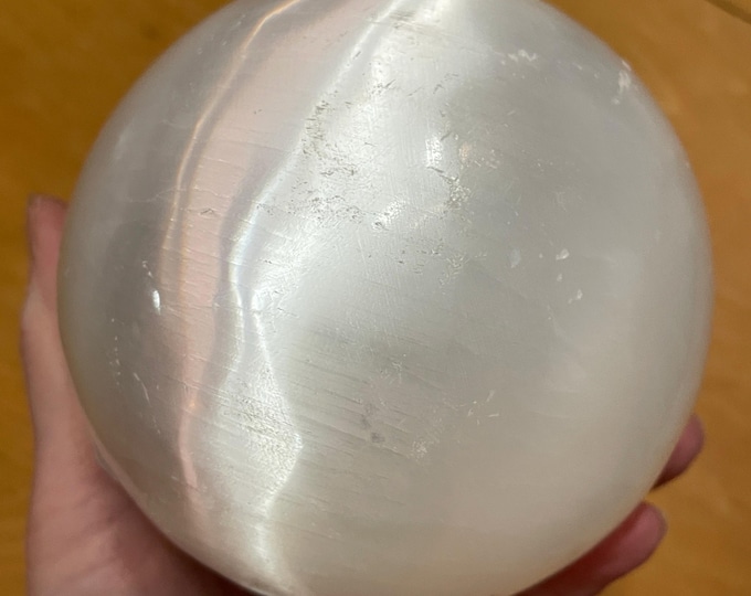 110mm Selenite Sphere Orb Ball Mineral Display Specimen