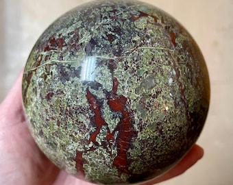 100mm Dragonsblood Jasper sphere orb ball