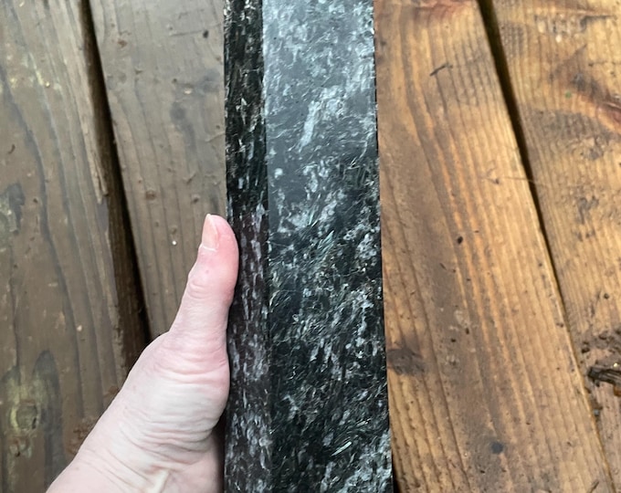 6.6 lbs Arfvedsonite Larvakite Obelisk Pillar Point Tower Wand Column Generator