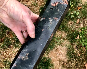 3.88 lbs Plumite aka Plum Blossom Jasper Obelisk Pillar Tower Point Wand Column Generator