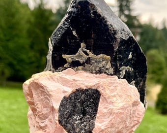 3.2 lbs Smoky Quartz Crystal Point Cluster Mineral Display Specimen