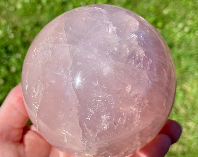 91mm Rose Quartz Sphere Orb Ball