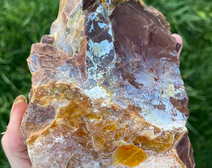 Oregon Opal in Rhyolite Jasper Mineral Display Specimen 2.27 lbs