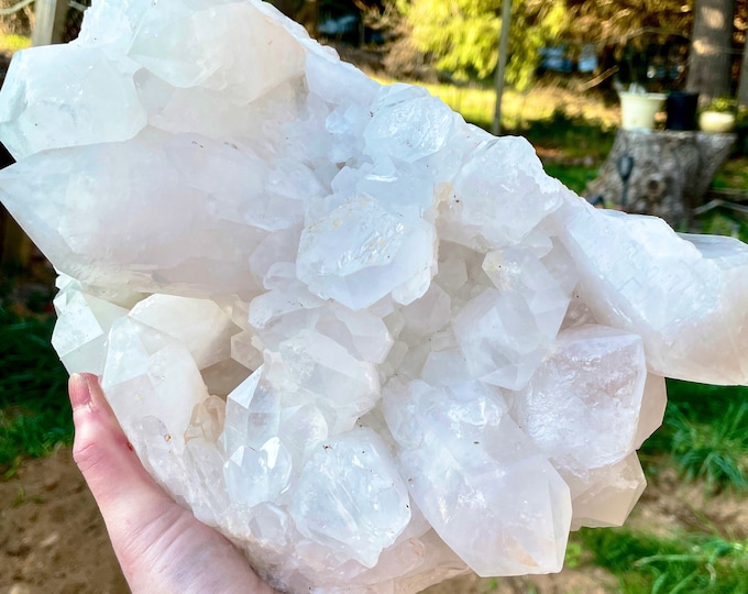 18.23 lbs Clear Quartz Crystal Cluster Large Cabinet Specimen