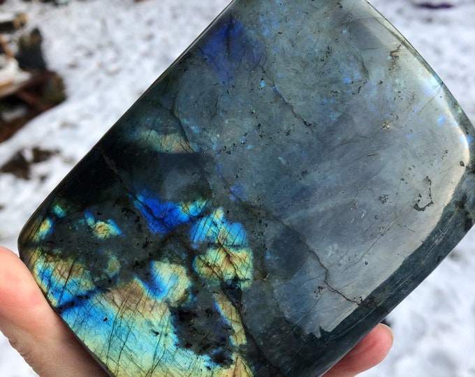 Labradorite Polished Standing Freeform Specimen 3.52 lbs