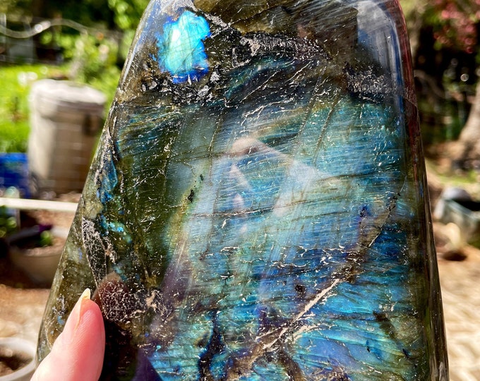 Labradorite Freeform Mineral Display Specimen 6.44 lbs