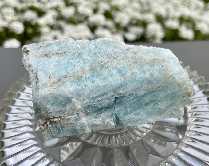 Large Aquamarine Mineral Display Specimen 174 grams