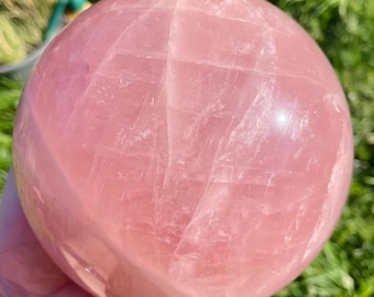 133mm Rose Quartz Sphere Orb Ball Mineral Display Specimen