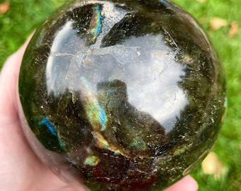 105mm Labradorite Sphere Orb Ball Mineral Display Specimen