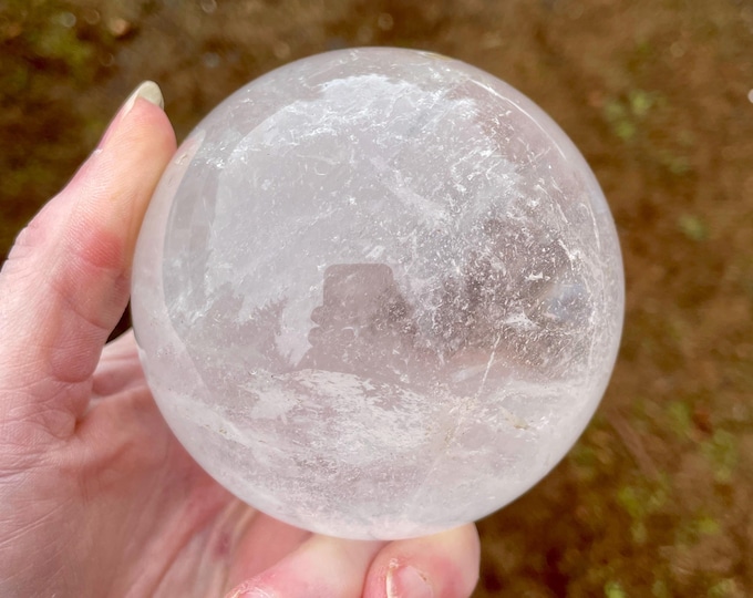 84mm Quartz Sphere Orb Crystal Ball