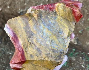 3.53 lb Red and Orange Jasper Mineral Display or Lapidary Specimen