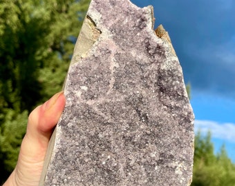 Amethyst Geode Crystal Cluster 4.23lb Mineral Display Specimen