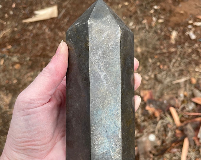 Chalcopyrite Obelisk Pillar Tower Point Wand Column Generator 3.7 lbs