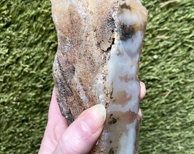 Plume Agate Mineral Display or Lapidary Specimen 2.2 lbs