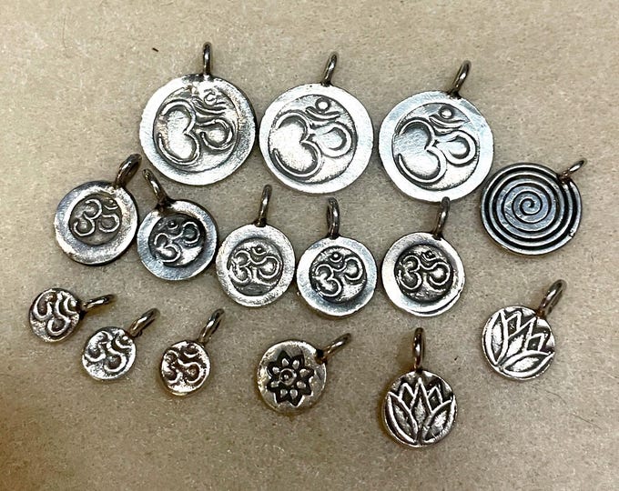 Sterling Silver Charms and Pendants 15 pcs