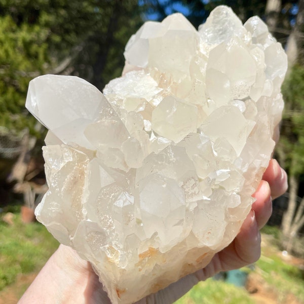 4.9 lb Quartz Crystal Cluster Mineral Display Specimen