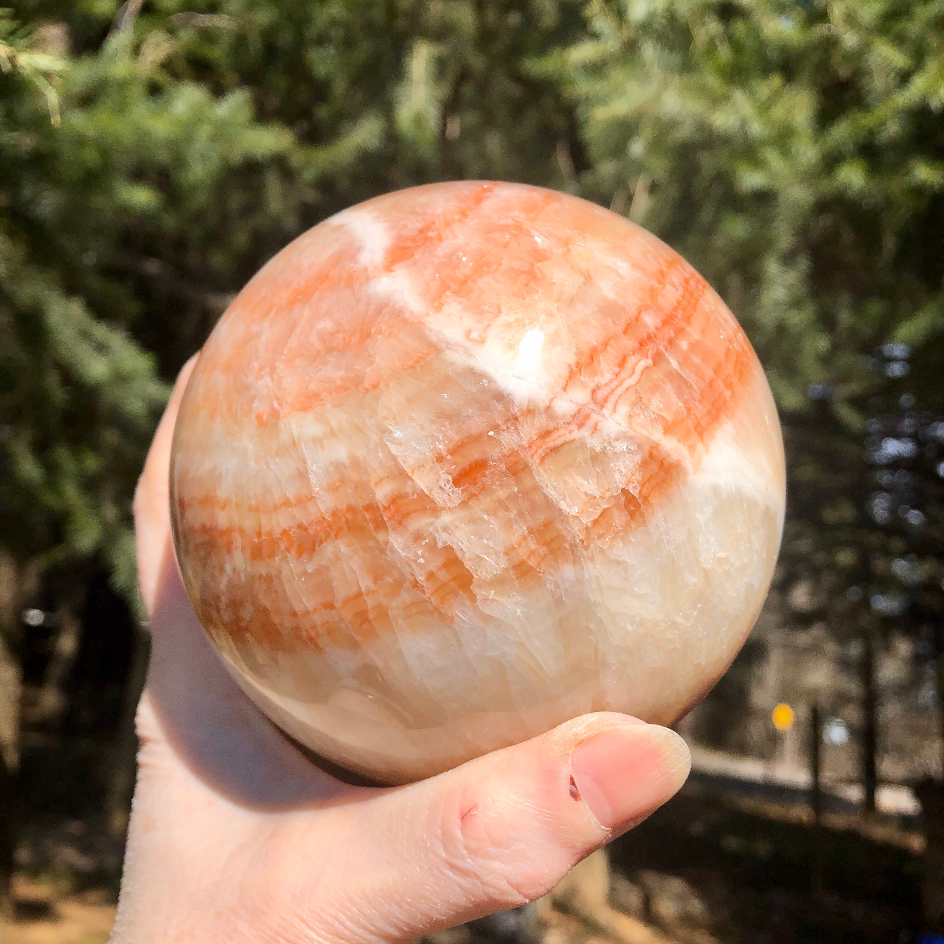 96mm Large Dali Rainbow Jasper aka Porkstone Crystal Sphere Mineral