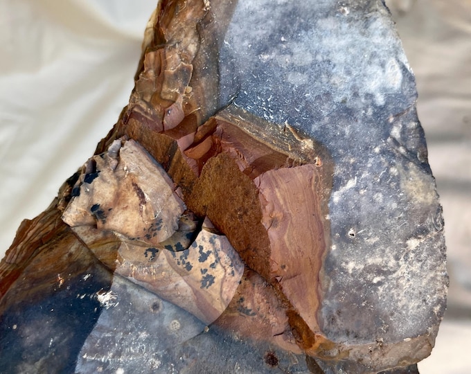 4 lb Blue Biggs Picture Jasper Rough Cut Lapidary Mineral Specimen