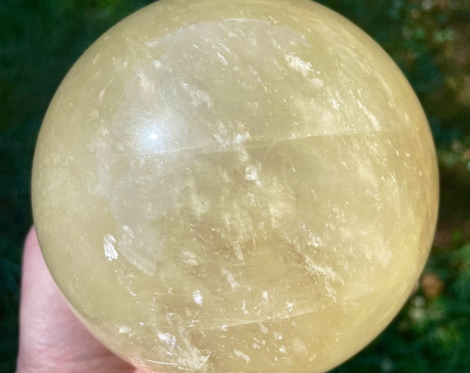 Honey Calcite Sphere Orb Ball 115mm