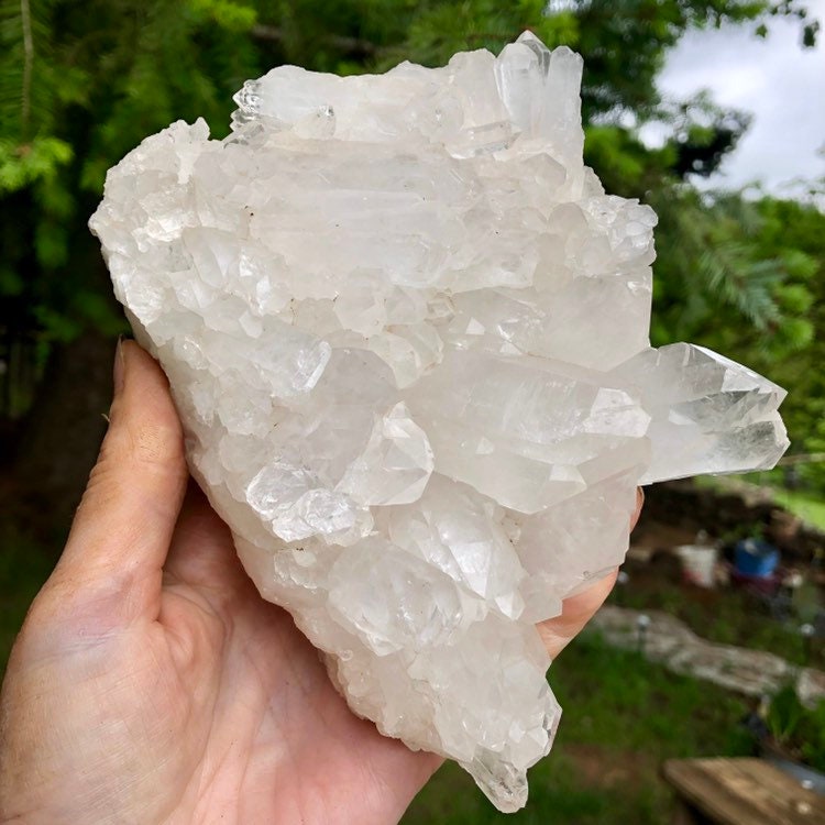 Quartz Crystal Cluster Plate Specimen