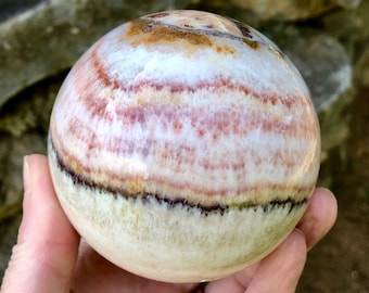 81mm Dali Rainbow Jasper aka Porkstone Crystal Sphere Orb Ball Mineral Display Specimen