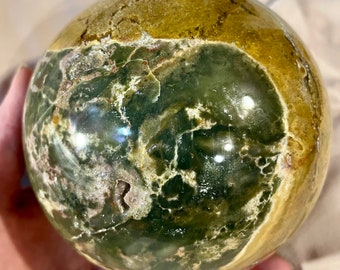 105mm Ocean Jasper Sphere Orb Ball Mineral Display Specimen