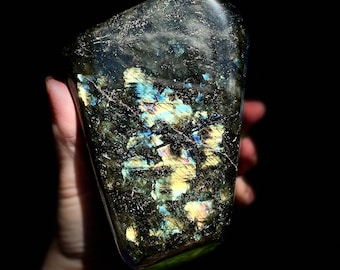 Standing Labradorite Freeform Mineral Display Specimen 4.39 lbs