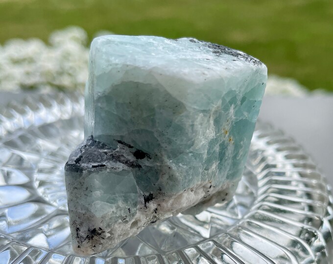 Aquamarine Crystal Cluster 84 grams