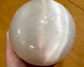 110mm Selenite Sphere Orb Ball Mineral Display Specimen