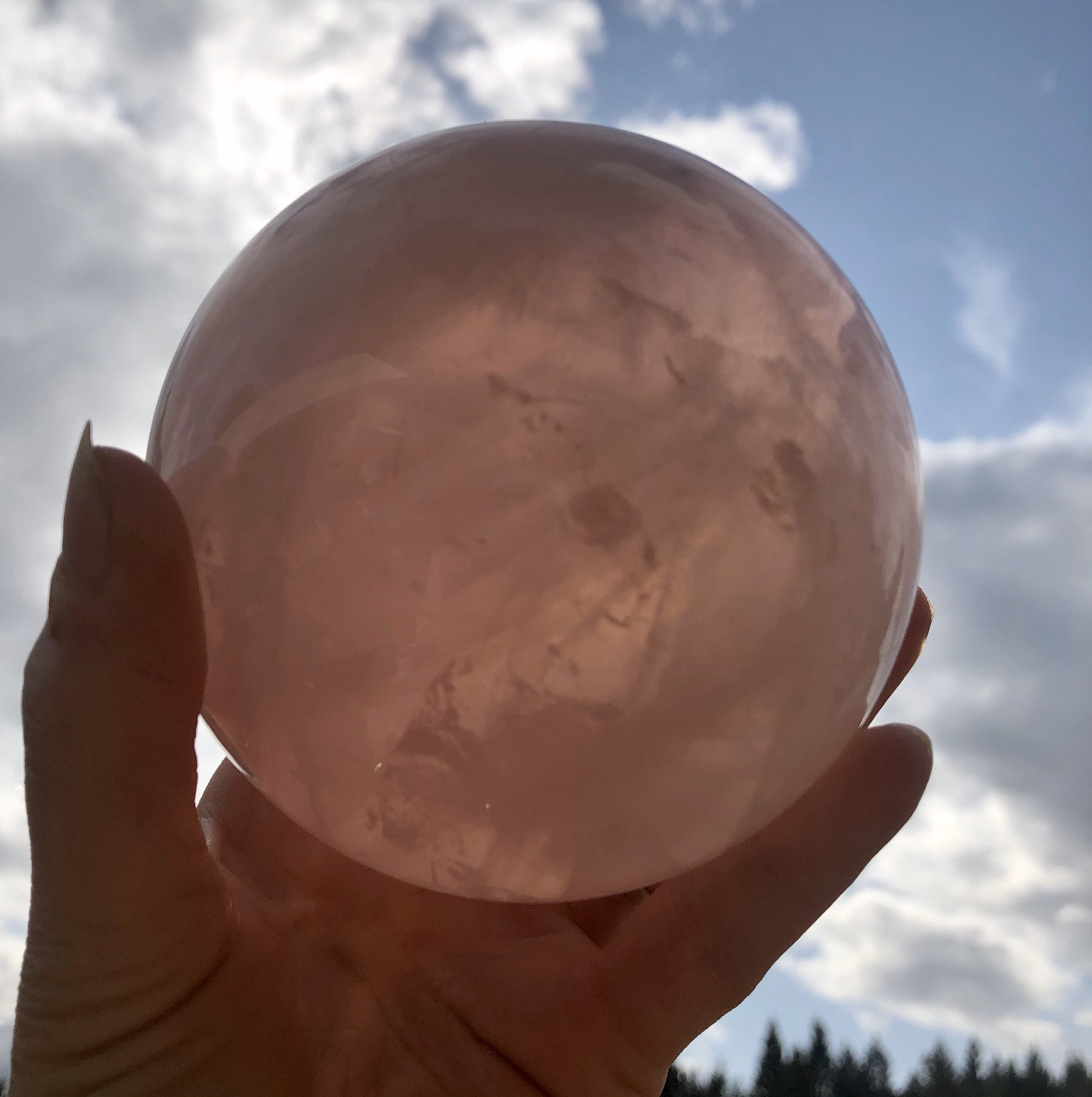 93mm Large Rose Quartz Sphere Specimen