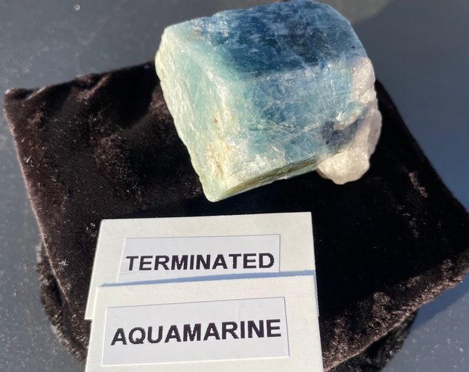 144g Terminated Aquamarine Crystal Mineral Specimen