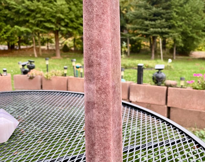 3.27 lbs Red Aventurine Obelisk Pillar Tower Point Wand Column Generator